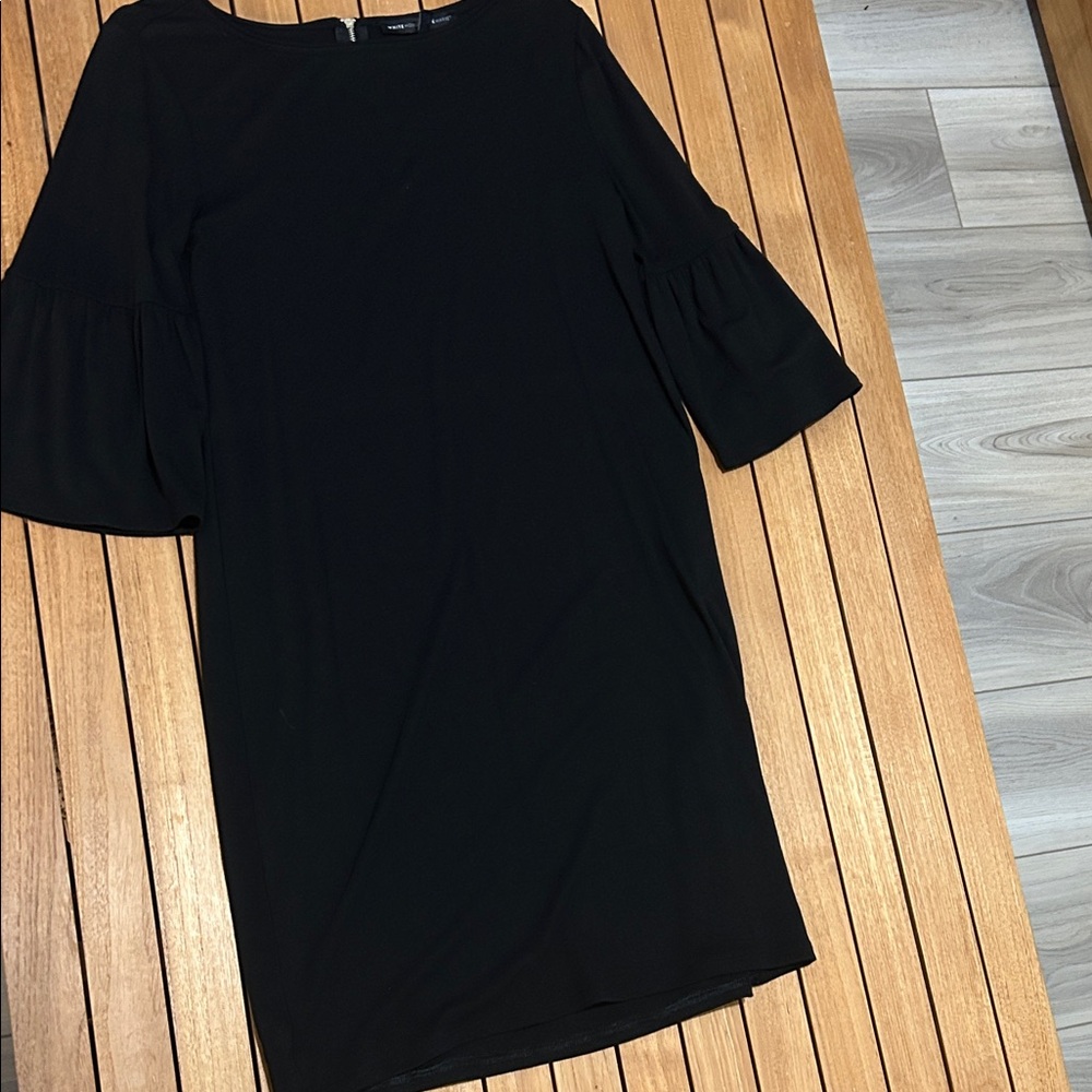 White House Black Market Black Long Sleeve Dress